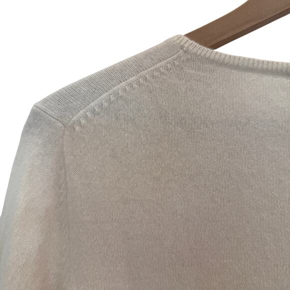 Pendleton 100% Cashmere Cable Knit Sweater Ivory M Vintage - Picture 9 of 13